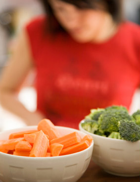 Raw Veggies in Bowls Raw Veggies in Bowls